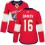 Adidas Florida Panthers #16 Aleksander Barkov Red Home Authentic Womens Stitched NHL Jersey