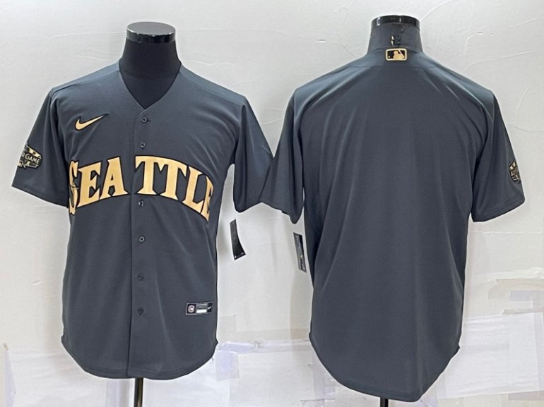 Mariners Blank Charcoal Nike 2022 MLB All Star Cool Base Jersey Mariners Blank Charcoal Nike 2022 MLB All Star Cool Base Jersey