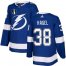Adidas Tampa Bay Lightning #38 Brandon Hagel Blue 2022 Stanley Cup Final Patch Home Authentic Stitched NHL Jersey Mens