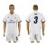 Real Madrid #3 Pepe White Home Soccer Club Jersey