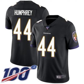 Nike Baltimore Ravens #44 Marlon Humphrey Black Alternate Mens Stitched NFL 100th Season Vapor Limited Jersey