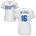 Kansas City Royals #16 Paulo Orlando White Home Womens Stitched MLB Jersey