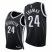 Nike Brooklyn Nets #24 Cameron Thomas Mens 2021-22 75th Diamond Anniversary NBA Jersey Black Mens