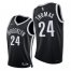 Nike Brooklyn Nets #24 Cameron Thomas Mens 2021-22 75th Diamond Anniversary NBA Jersey Black Mens