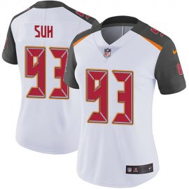 Nike Tampa Bay Buccaneers #93 Ndamukong Suh White Womens Stitched NFL Vapor Untouchable Limited Jersey