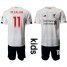Liverpool #11 M.Salah Away Kid Soccer Club Jersey