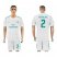 Real Madrid #2 Carvajal White Home Soccer Club Jersey