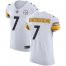 Nike Pittsburgh Steelers #7 Ben Roethlisberger White Mens Stitched NFL Vapor Untouchable Elite Jersey