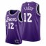 Los Angeles Los Angeles Lakers #12 Devontae Cacok Mens 2021-22 City Edition Purple NBA Jersey Mens