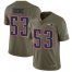 Nike New England Patriots #53 Josh Uche Olive Mens Stitched NFL Limited 2017 Salute To Service Jersey