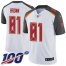 Nike Tampa Bay Buccaneers #81 Antonio Brown White Youth Stitched NFL 100th Season Vapor Untouchable Limited Jersey