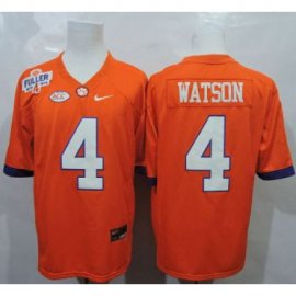 Clemson Tigers #4 Deshaun Watson Orange 1975-1978 Fuller Stitched NCAA Jersey