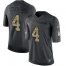 Nike New England Patriots #4 Jarrett Stidham Black Mens Stitched NFL Limited 2016 Salute To Service Jersey
