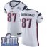 Nike New England Patriots #87 Rob Gronkowski White Super Bowl LIII Bound Mens Stitched NFL Vapor Untouchable Elite Jersey