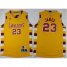 Youth Cleveland Cavaliers #23 LeBron James Yellow Throwback Stitched NBA Jersey