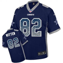 Nike Dallas Cowboys #82 Jason Witten Navy Blue Team Color Youth Stitched NFL Elite Drift Fashion Jersey
