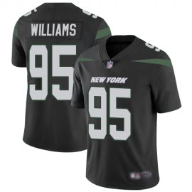 Nike New York Jets #95 Quinnen Williams Black Alternate Mens Stitched NFL Vapor Untouchable Limited Jersey