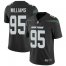 Nike New York Jets #95 Quinnen Williams Black Alternate Mens Stitched NFL Vapor Untouchable Limited Jersey