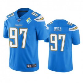 Los Angeles Chargers #97 Joey Bosa Light Blue 60th Anniversary Vapor Limited NFL Jersey