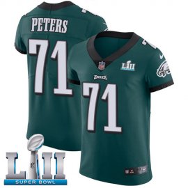 Nike Philadelphia Eagles #71 Jason Peters Midnight Green Team Color Super Bowl LII Mens Stitched NFL Vapor Untouchable Elite Jersey