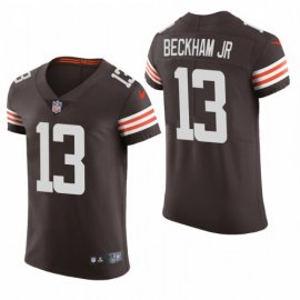 Cleveland Browns #13 Odell Beckham Jr. Nike Mens Brwon Team Color Mens Stitched NFL 2020 Vapor Untouchable Elite Jersey
