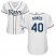 Tampa Bay Rays #40 Wilson Ramos White Home Womens Stitched MLB Jersey
