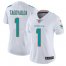 Nike Miami Dolphins #1 Tua Tagovailoa White Womens Stitched NFL Vapor Untouchable Limited Jersey