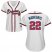 Atlanta Braves #22 Nick Markakis White Home Womens Stitched MLB Jersey