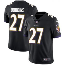 Nike Baltimore Ravens #27 J.K. Dobbins Black Alternate Mens Stitched NFL Vapor Untouchable Limited Jersey