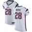 Nike New England Patriots #28 James White White Mens Stitched NFL Vapor Untouchable Elite Jersey