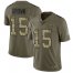 Nike Baltimore Ravens #15 Marquise Brown Olive/Camo Mens Stitched NFL Limited 2017 Salute To Service Jersey