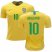 Brazil #10 Giuliano Home Soccer Country Jersey