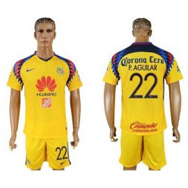 America #22 P.Aguilar Sec Away Soccer Club Jersey