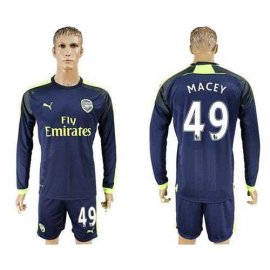 Arsenal #49 Macey Sec Away Long Sleeves Soccer Club Jersey