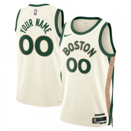 Boston Celtics Nike Unisex 2023/24 Custom Swingman Jersey – White – City Edition