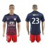 Lyon #23 Umtiti Away Soccer Club Jersey