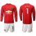 Manchester United #1 De Gea Red Home Long Sleeves Soccer Club Jersey