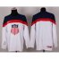 2014 Olympic Team USA Blank White Stitched NHL Jersey