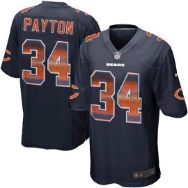Nike Chicago Bears #34 Walter Payton Navy Blue Team Color Mens Stitched NFL Limited Strobe Jersey