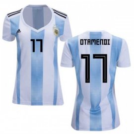 Womens Argentina #17 Otamendi Home Soccer Country Jersey