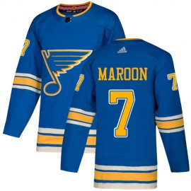 Adidas St. Louis Blues #7 Patrick Maroon Light Blue Alternate Authentic Stitched NHL Jersey