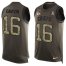 Nike Kansas City Chiefs #16 Len Dawson Green Mens Stitched NFL Limited Salute To Service Tank Top Jersey