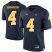 2016 Mens Jordan Brand Michigan Wolverines Jim Harbaugh 4 College Football Limited Navy Blue Jersey_