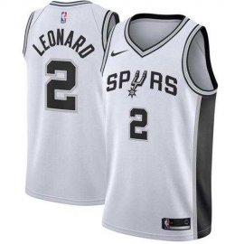 Mens Nike San Antonio Spurs #2 Kawhi Leonard White NBA Swingman Association Edition Jersey