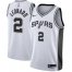 Mens Nike San Antonio Spurs #2 Kawhi Leonard White NBA Swingman Association Edition Jersey