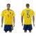 Ukraine #5 Kucher Home Soccer Country Jersey