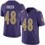 Nike Baltimore Ravens #48 Patrick Queen Purple Youth Stitched NFL Limited Rush Jersey