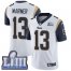 Nike Los Angeles Rams #13 Kurt Warner White Super Bowl LIII Bound Mens Stitched NFL Vapor Untouchable Limited Jersey