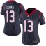 Nike Houston Texans #13 Brandin Cooks Navy Blue Team Color Womens Stitched NFL Vapor Untouchable Limited Jersey