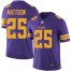 Nike Minnesota Vikings #25 Alexander Mattison Purple Mens Stitched NFL Limited Rush Jersey